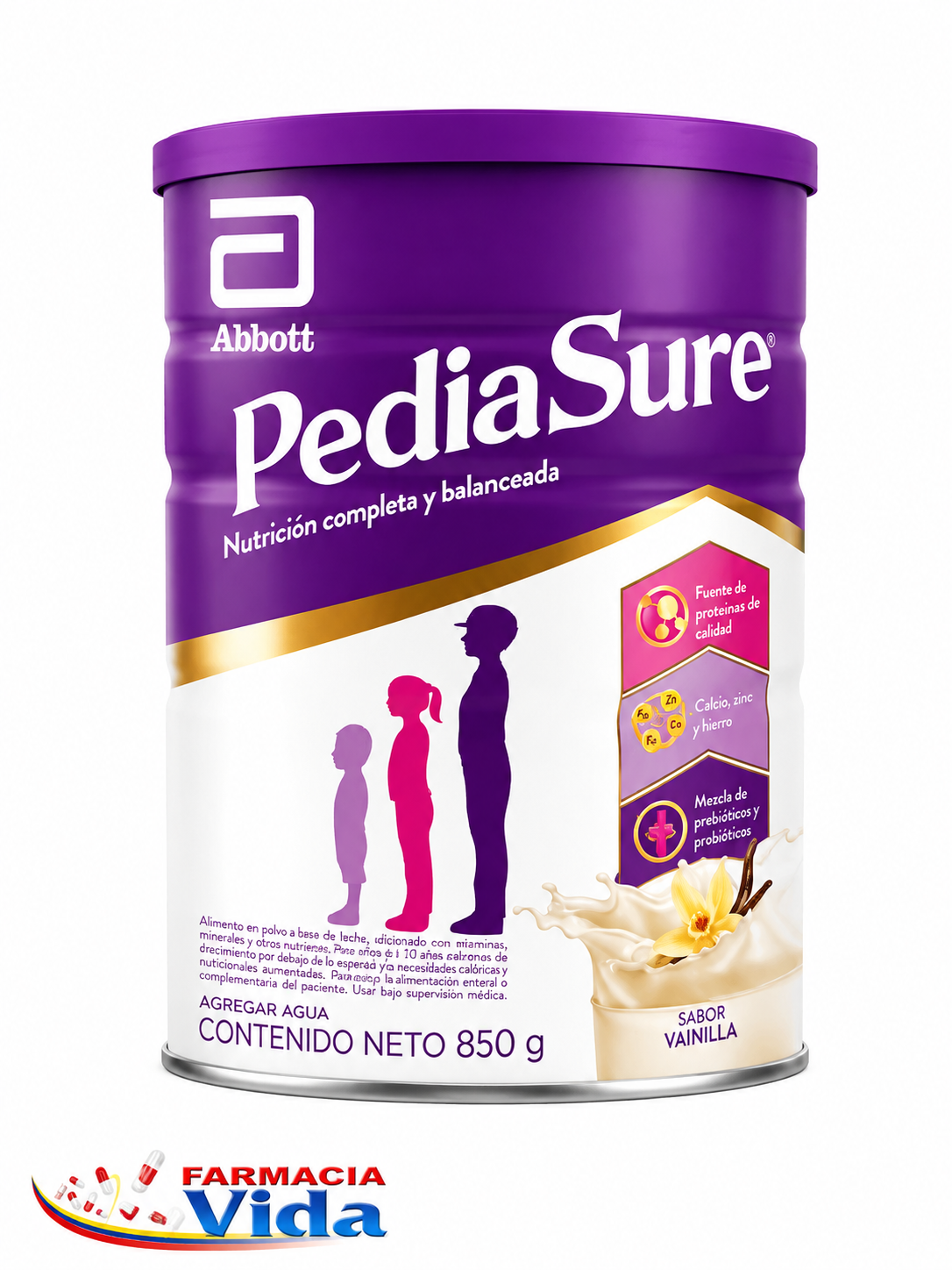 PEDIASURE SABOR VAINILLA 850 GR