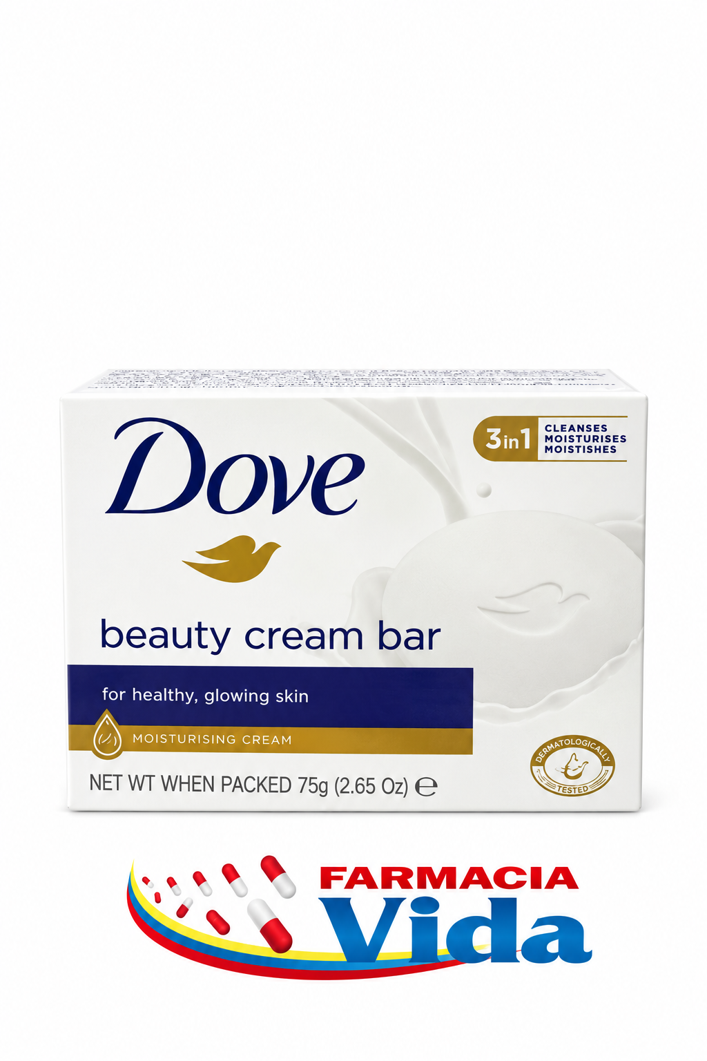 DOVE JABON BARRA BEAUTY CREAM 75G. OF-188