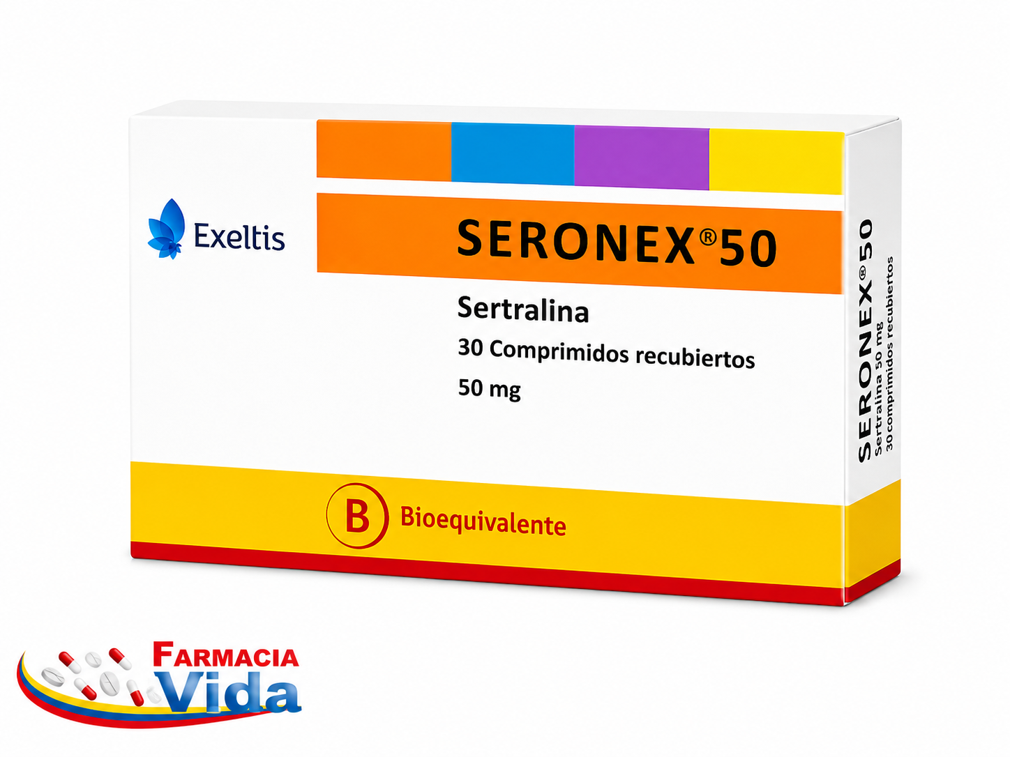 SERONEX 50MG X 30 COM REC SERTRALINA