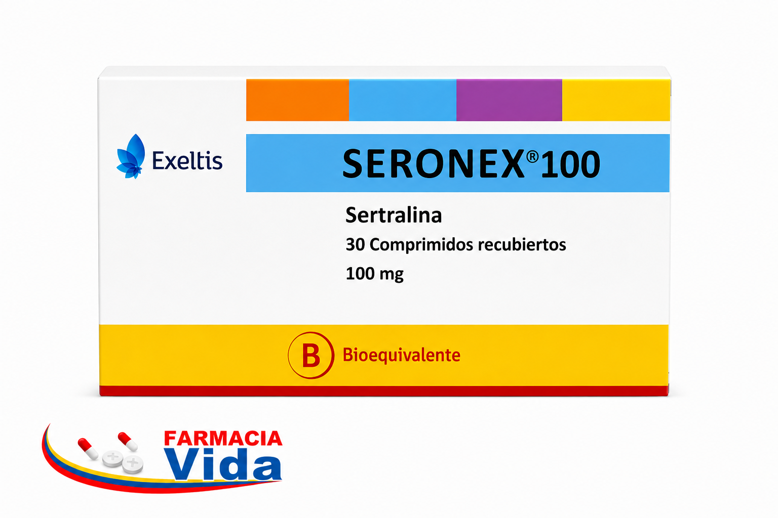 SERONEX 100MG (SERTRALINA 100 MG 