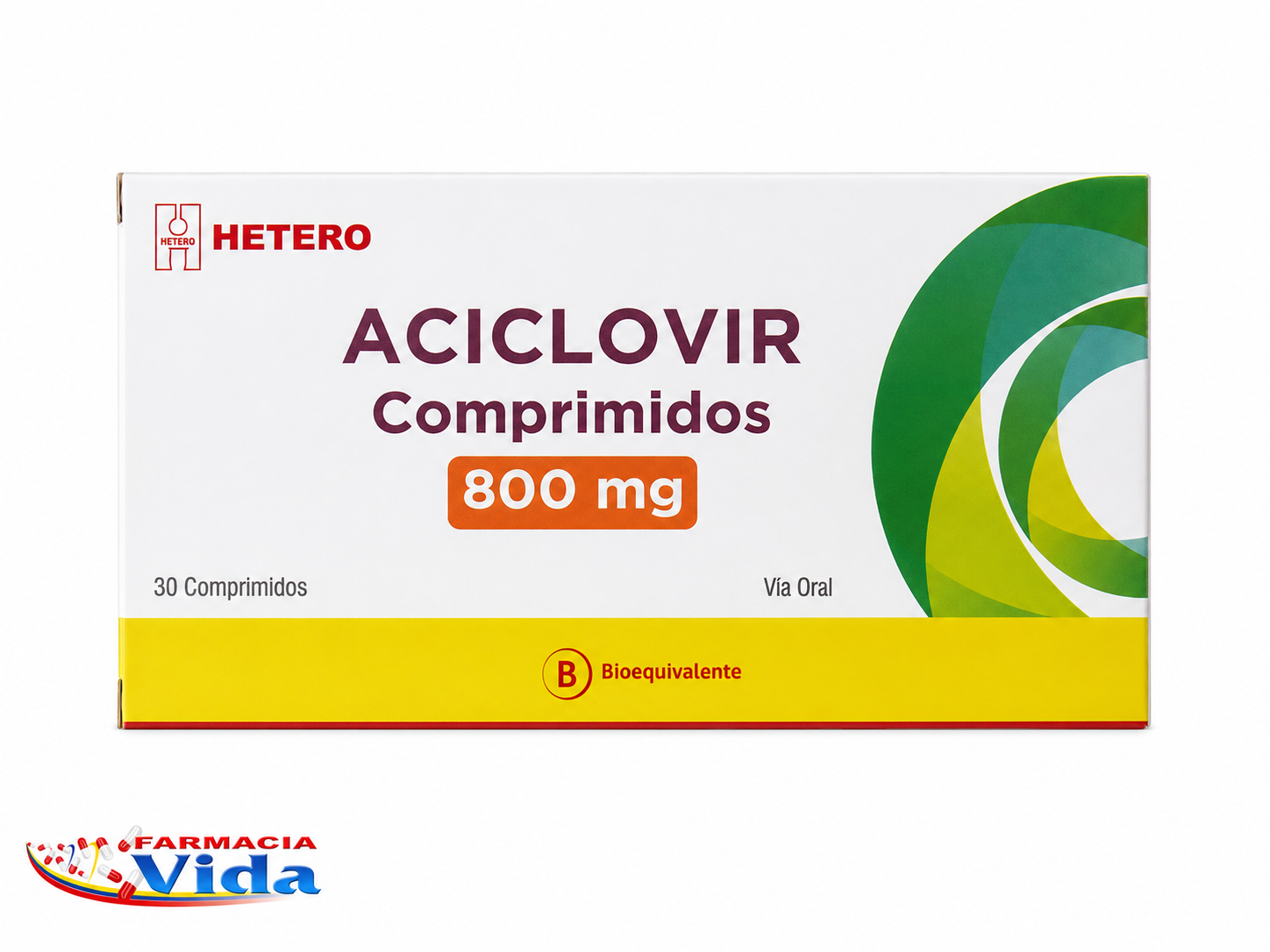 ACICLOVIR 800 MG X 30 COMP