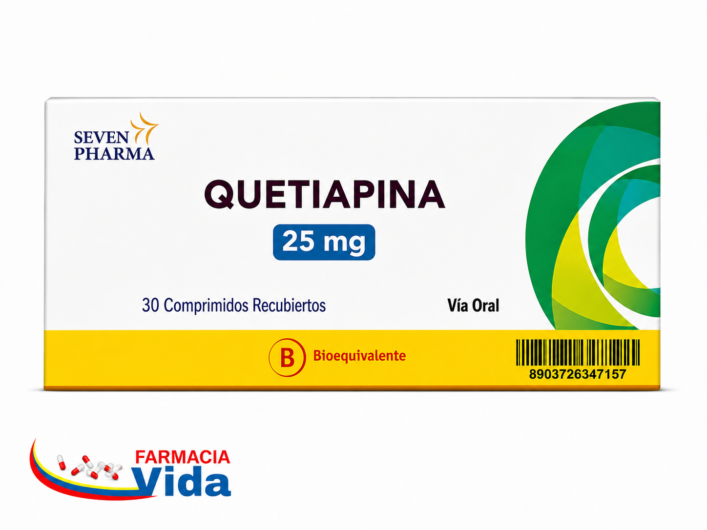QUETIAPINA 25 MG  X 30 COMP
