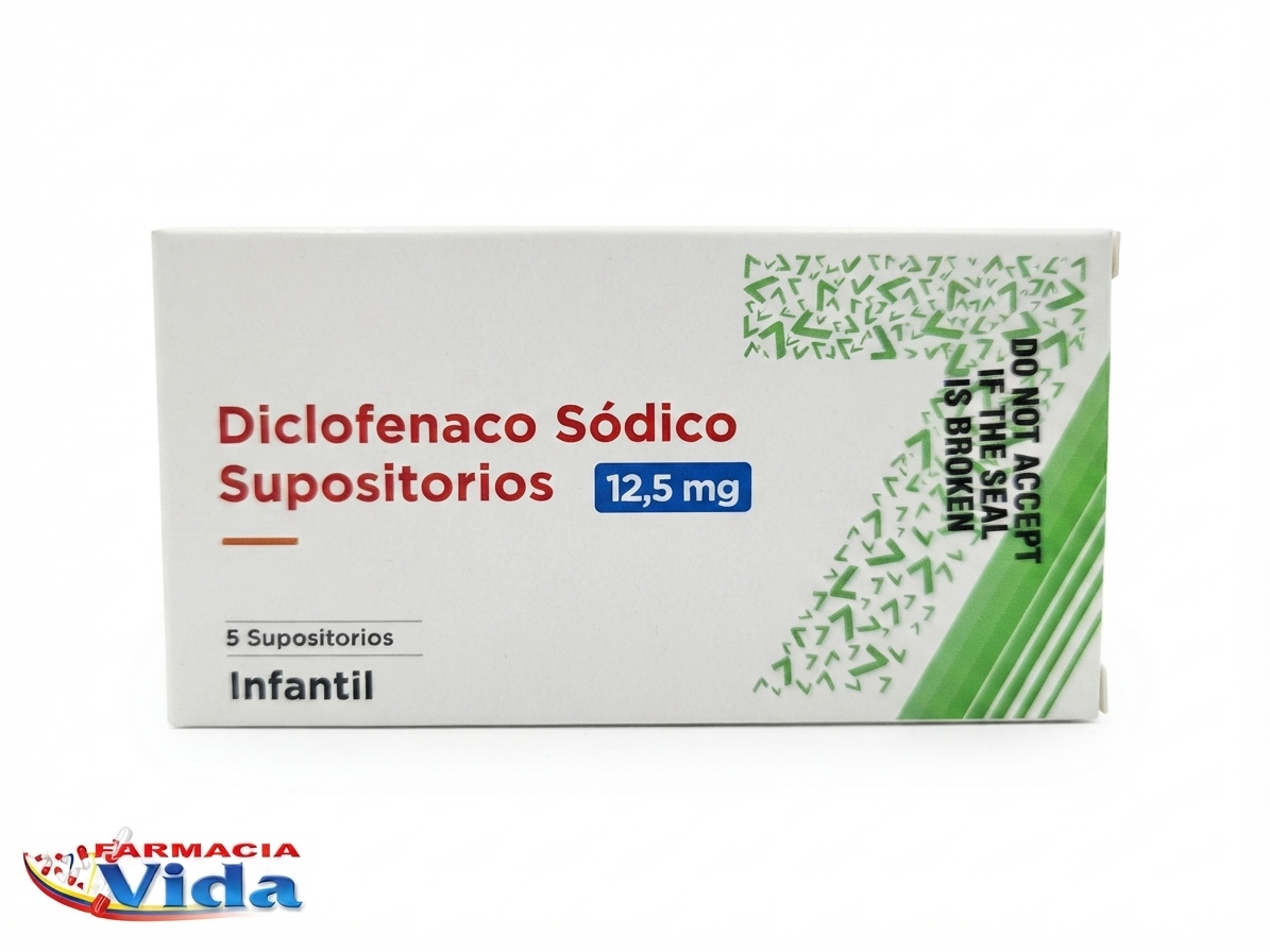 DICLOFENACO SODICO 12,5 MG 5 SUPOSITORIOS INFANTIL